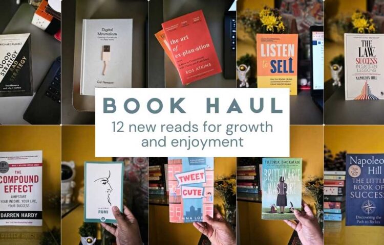 Book Haul - 12 New Reads For Growth And Fun at WarmlyNiki